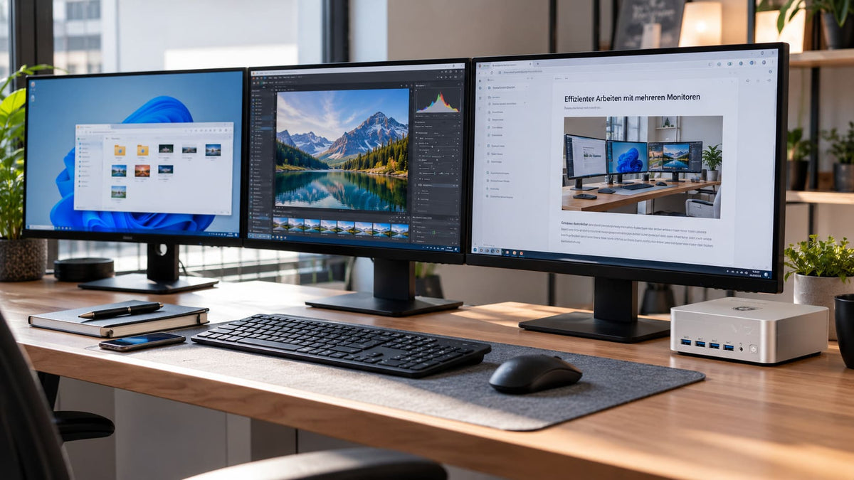 So richten Sie mehrere Bildschirme ein: vom passenden Anschluss bis zum fertigen Setup