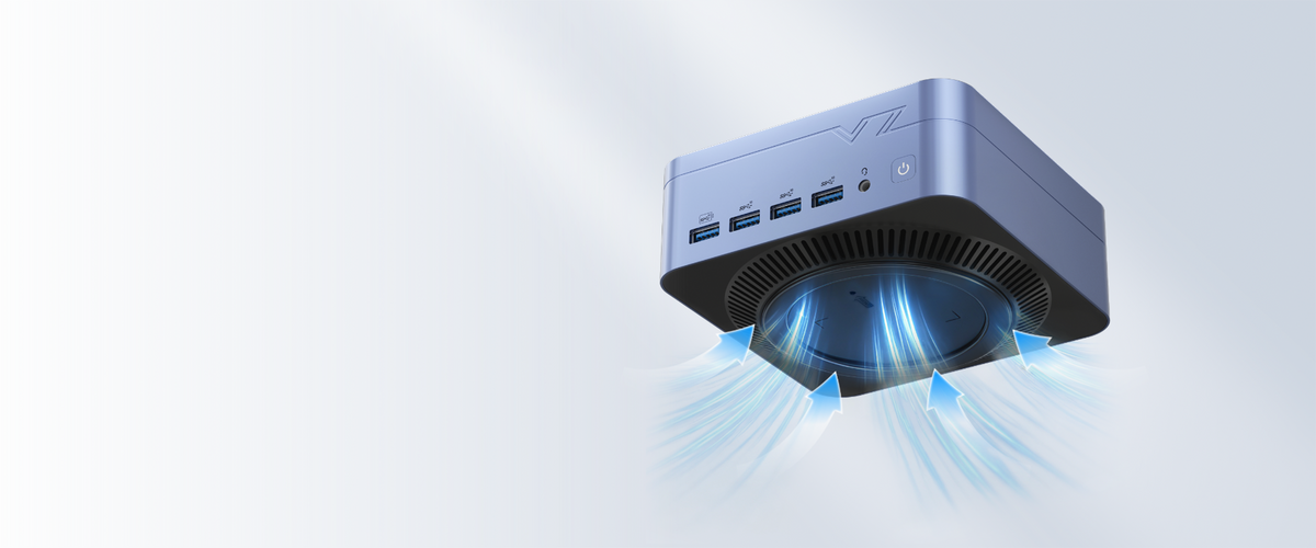 Hintergrundbild des VZMORE iX5 Max Mini-PCs