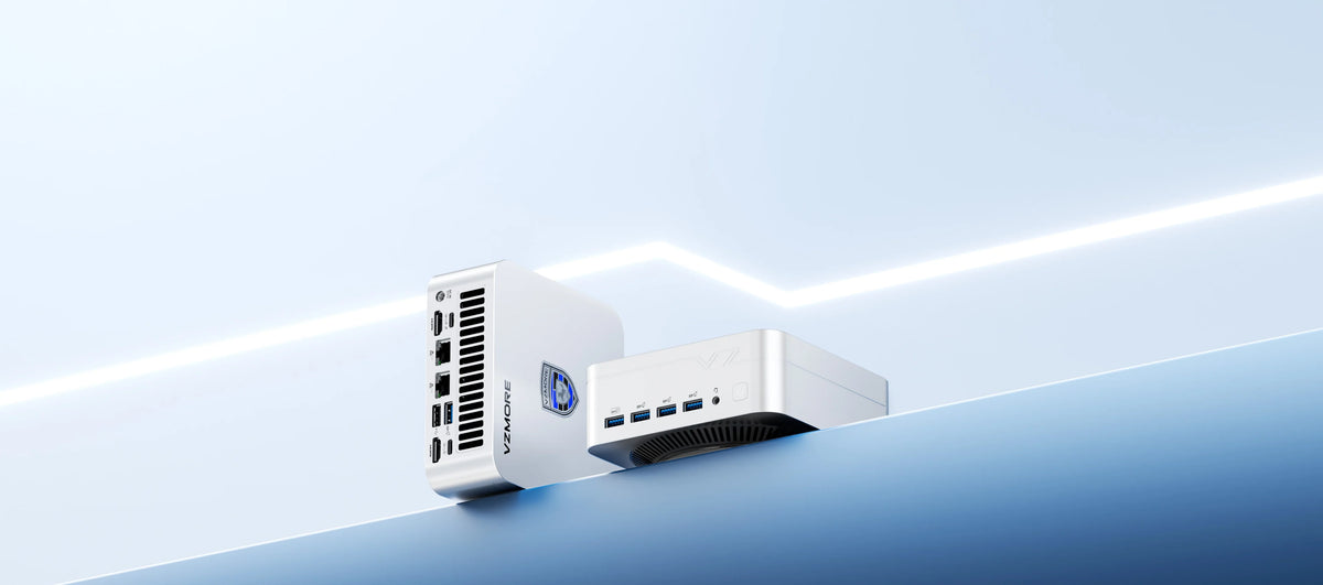 VZMORE AX7 Max AI Mini-PC Produkt Website Banner