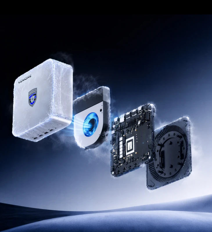 VZMORE AX7 Max AI Mini-PC Teilungsdiagramm