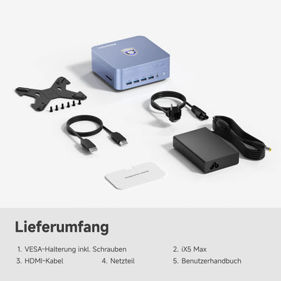 iX5 Max Mini PC | Lieferumfang