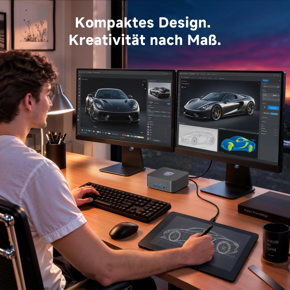Anwendungsbilder des VZMORE iX7 Mini-PCs