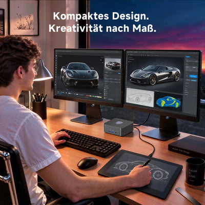 Anwendungsbilder des VZMORE iX7 Mini-PCs