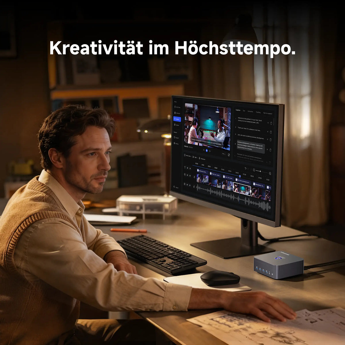 VZMORE iX9 Max Mini-PC – Bearbeitungsszenarien